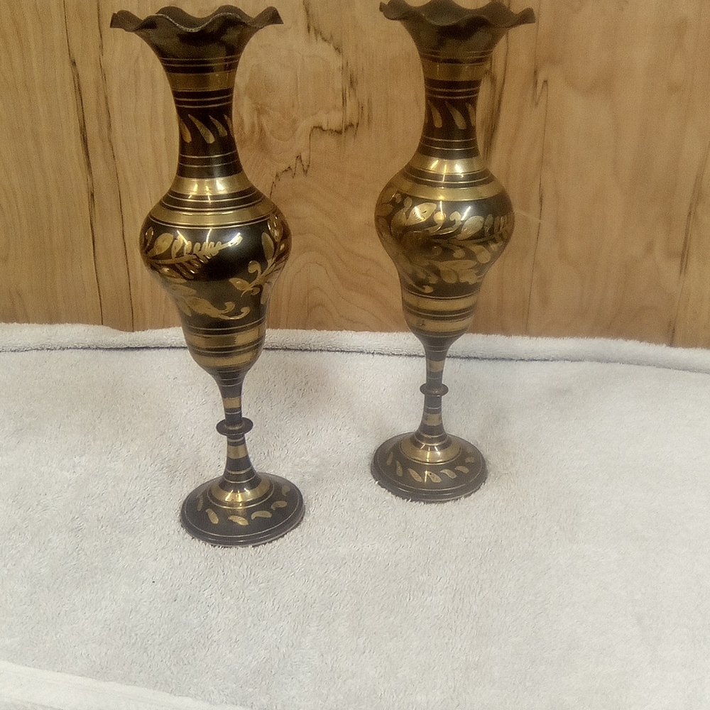 Brass vases